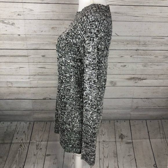 Cremieux, Sweater Size Lg NWT Long Jayla Knit Sequin Black Ivory - Picture 6 of 9